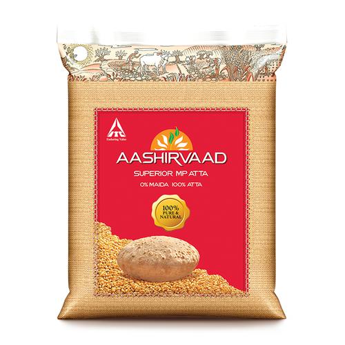 Aashirvaad Atta/Godihittu – Whole Wheat, 5 kg.