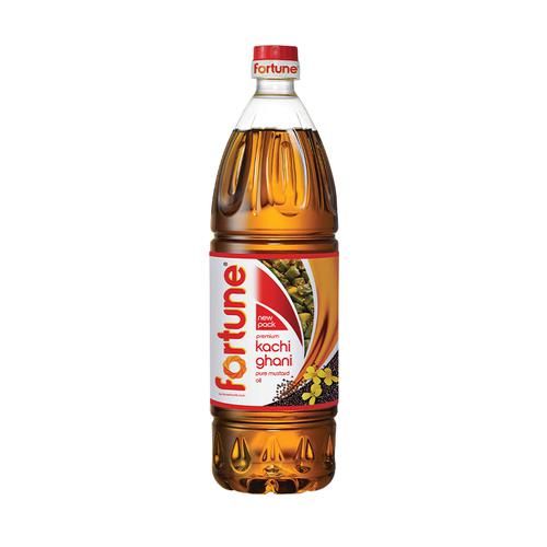 Fortune Fortune Premium Kachi Ghani Pure Mustard Oil, 1 Ltr Bottle