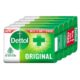 Dettol Original Bathing Soap Bar - With 76% TFM, Protects From Germs, 125 g (Buy 4 Get 1 Free)