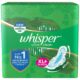 Whisper Ultra Clean Sanitary Pads - XL Plus, Locks Wetness & Odour, 50 pcs